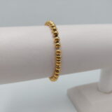 Pulsera balines dorada acero - Imagen 3
